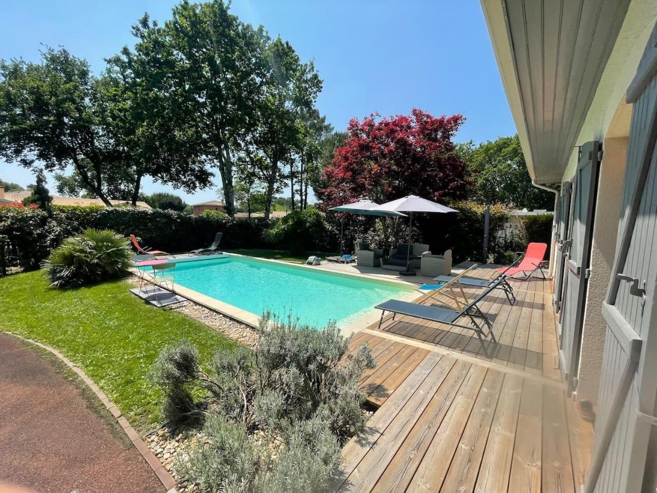 Villa Avec Piscine Andernos Les Bains Екстер'єр фото